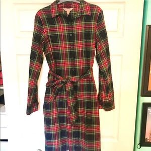 NWT Brooks Brothers plaid fleece shirt Dress